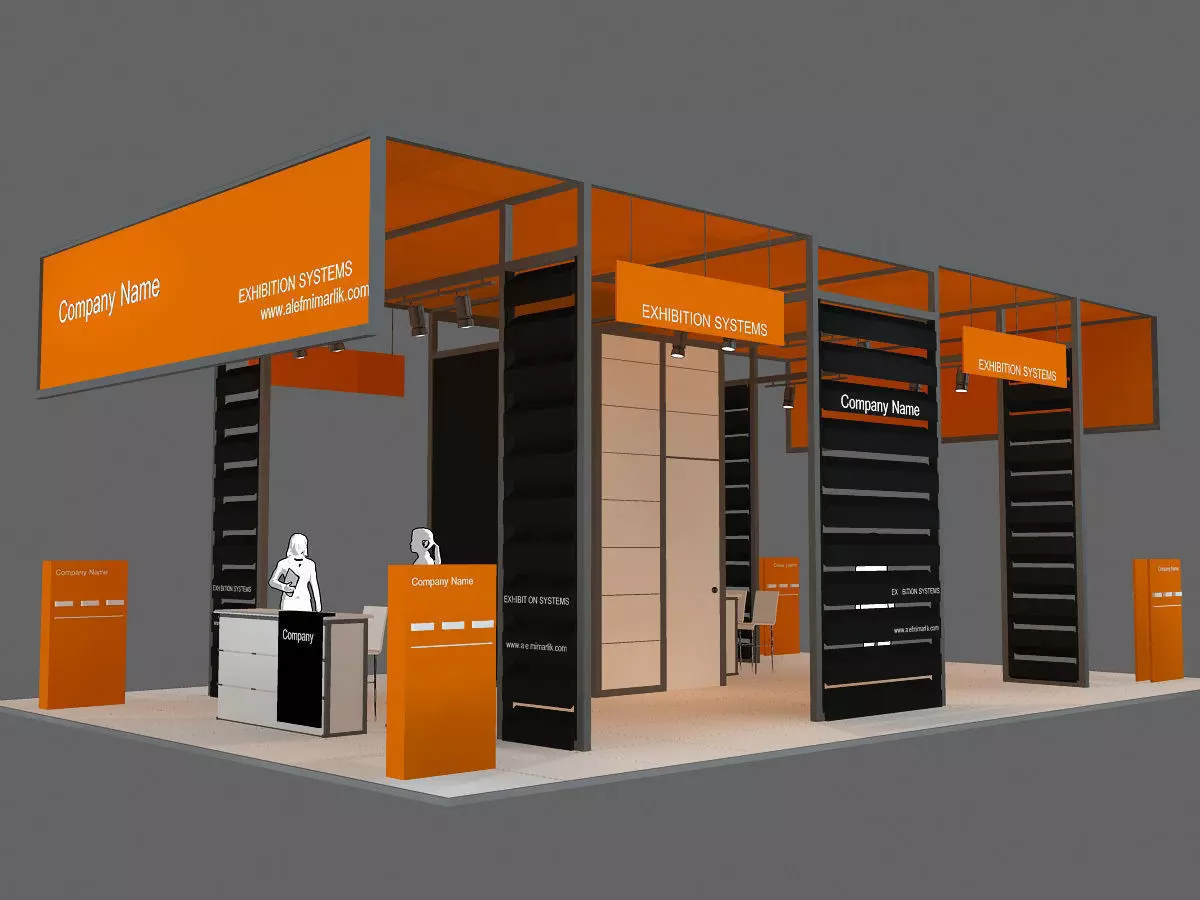 Exhibition Stand - ST002 3D model_0