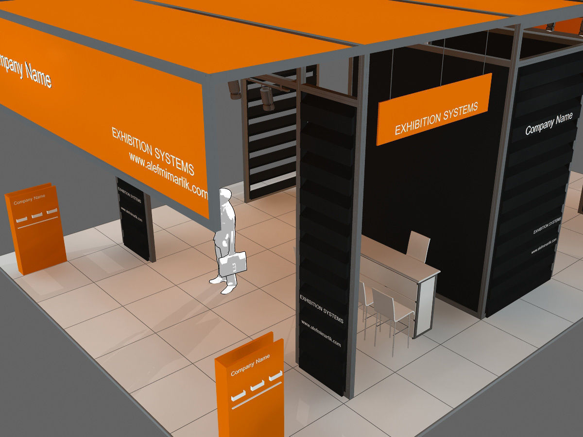Exhibition Stand - ST002 3D model_4