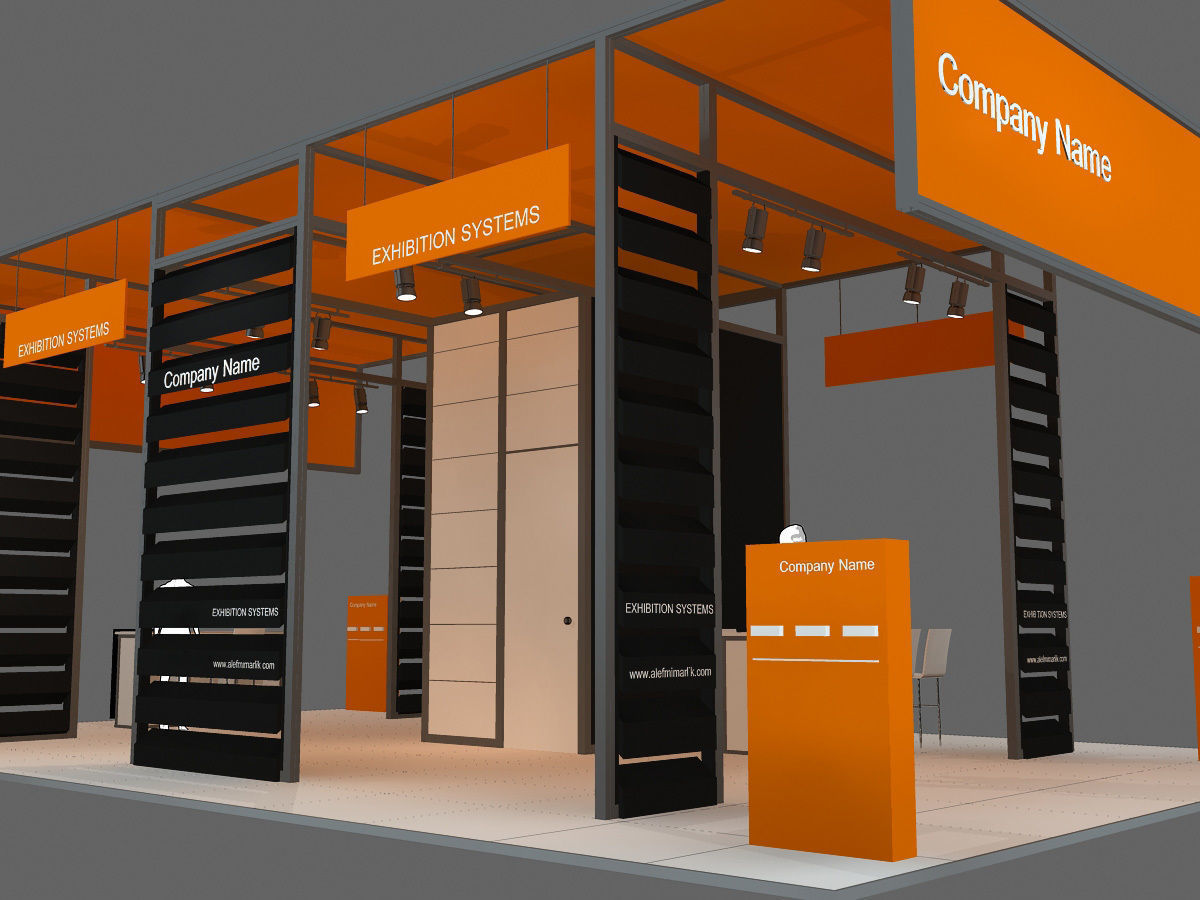 Exhibition Stand - ST002 3D model_3