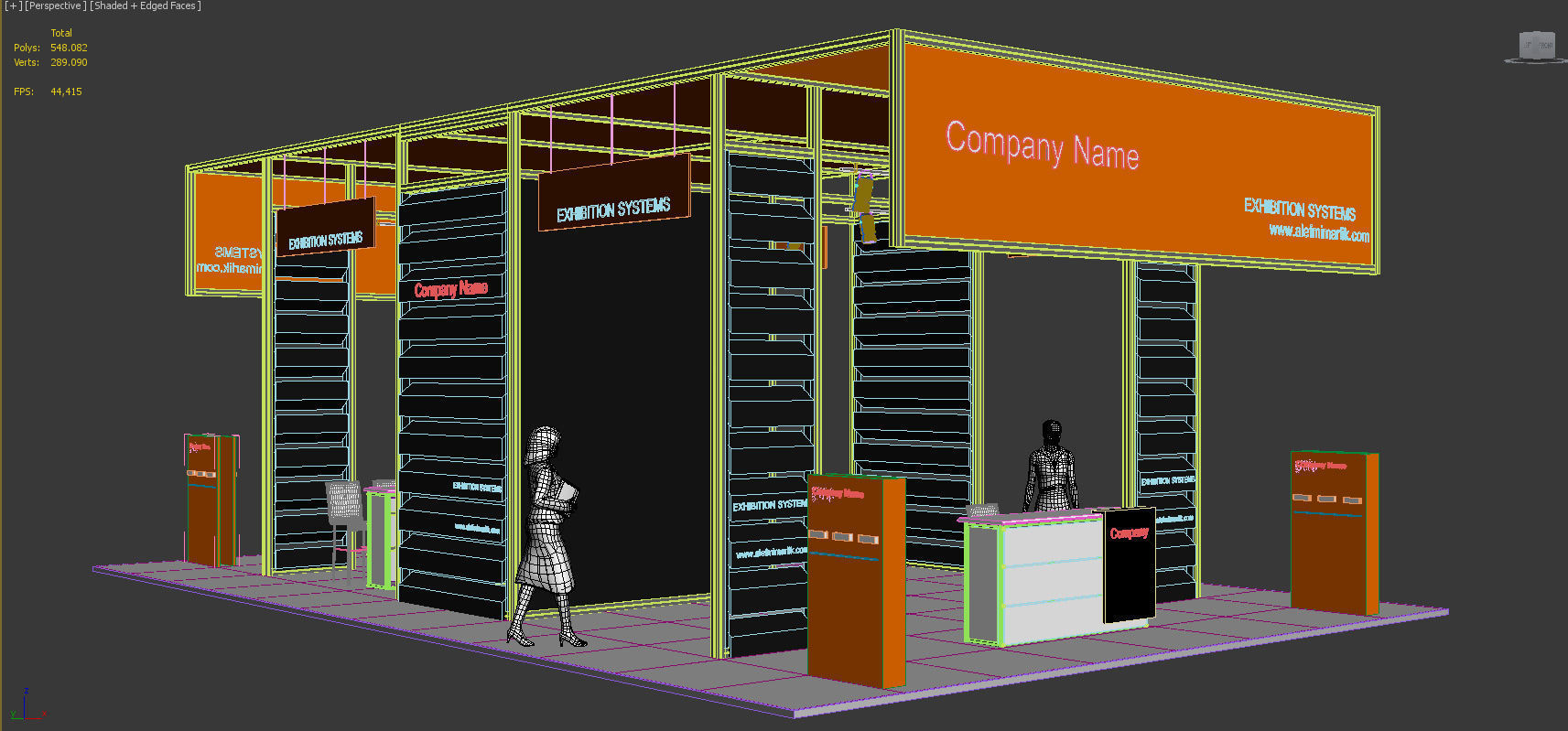 Exhibition Stand - ST002 3D model_5