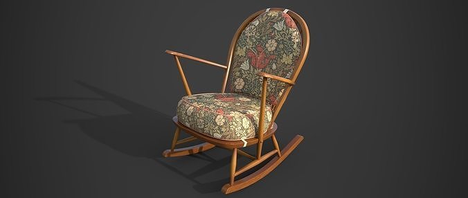 PBR Ercol Rocking Chairs 3D model