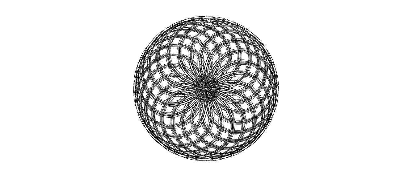 Wireframe Shape Geometric Twisted Sphere 3D print model_32