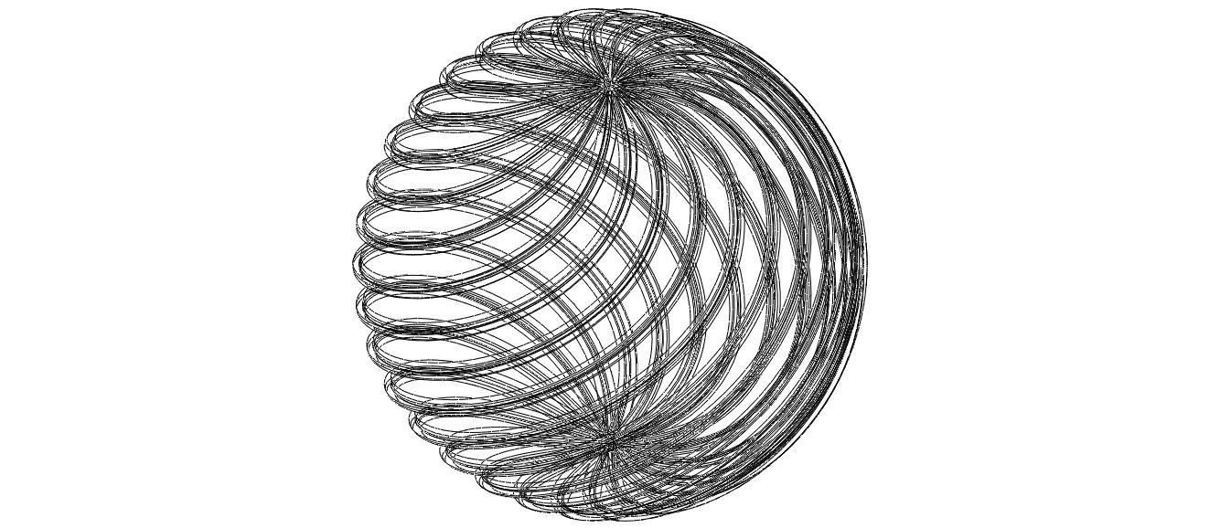 Wireframe Shape Geometric Twisted Sphere 3D print model_20