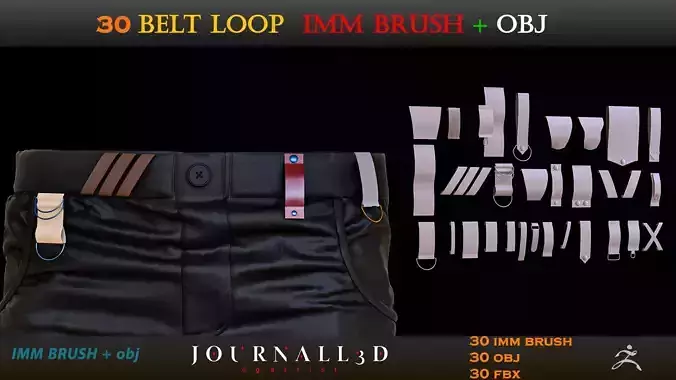 30 Belt loop IMM BRUSH and 3d model