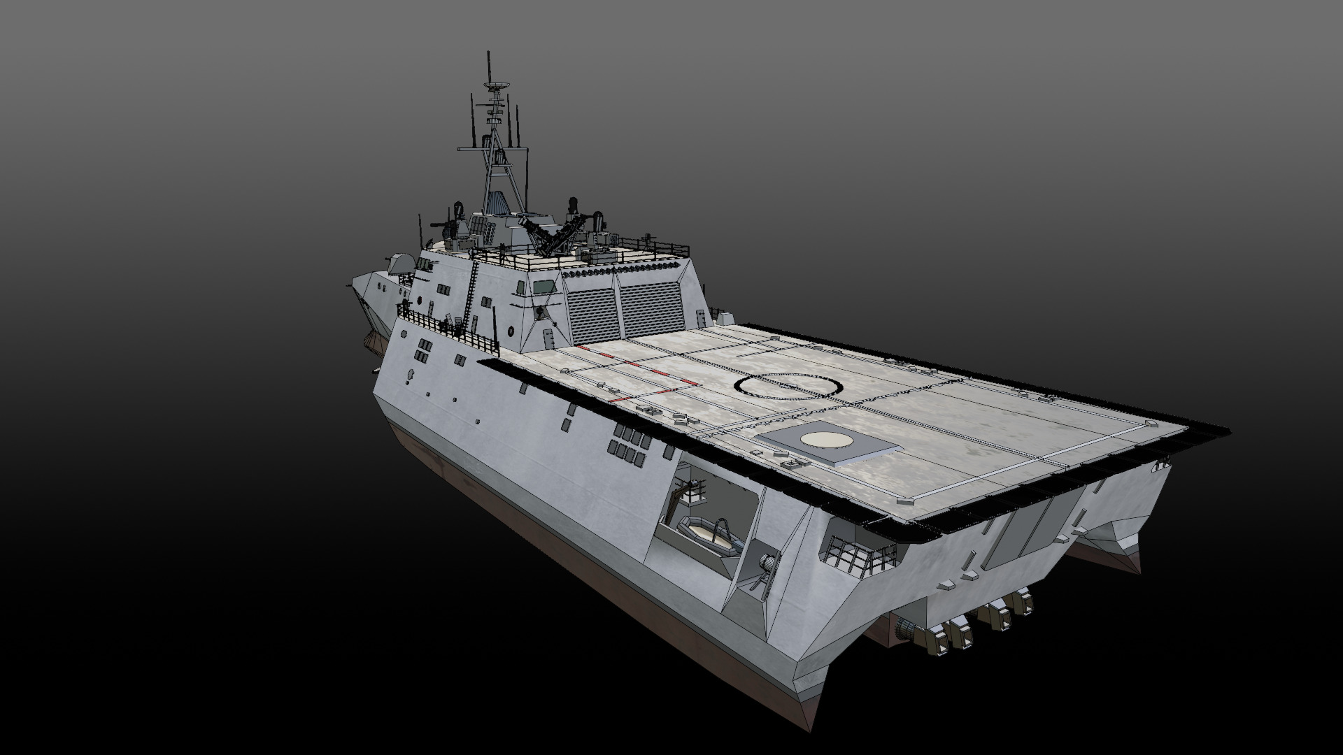 Littoral Combat Ship Independence class 3D model_10