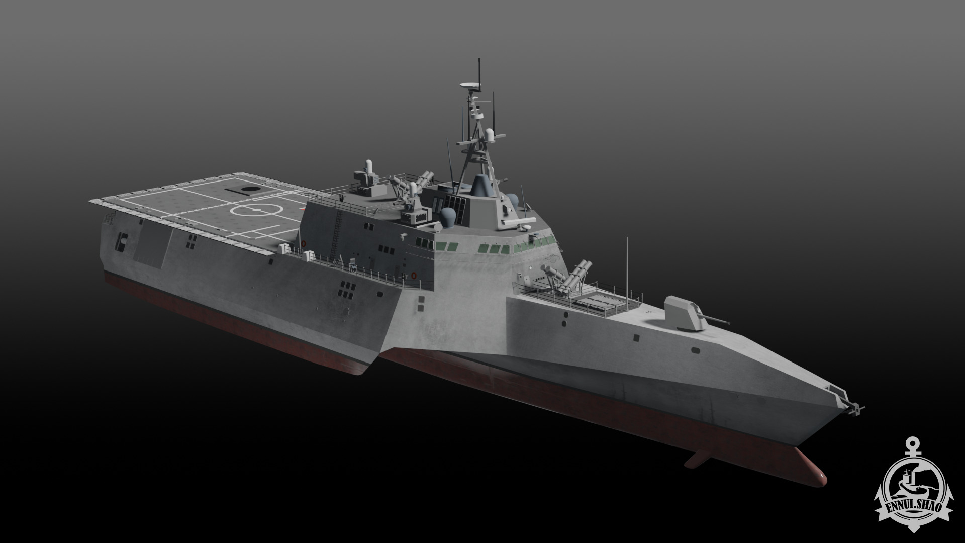 Littoral Combat Ship Independence class 3D model_3