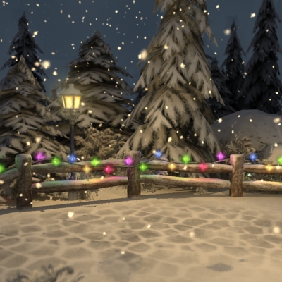Winter Park 3D model_6