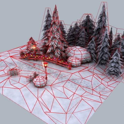 Winter Park 3D model_17