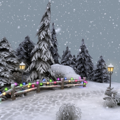 Winter Park 3D model_10