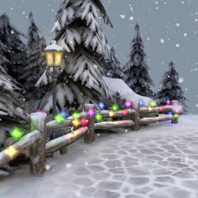 Winter Park 3D model_12