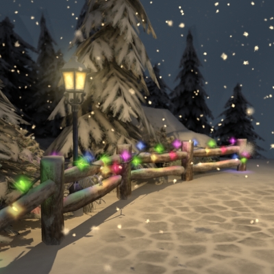 Winter Park 3D model_4