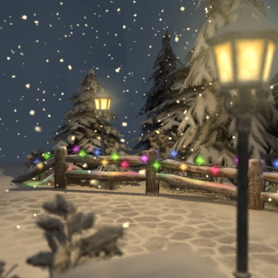 Winter Park 3D model_5