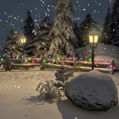 Winter Park 3D model_3