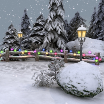 Winter Park 3D model_15