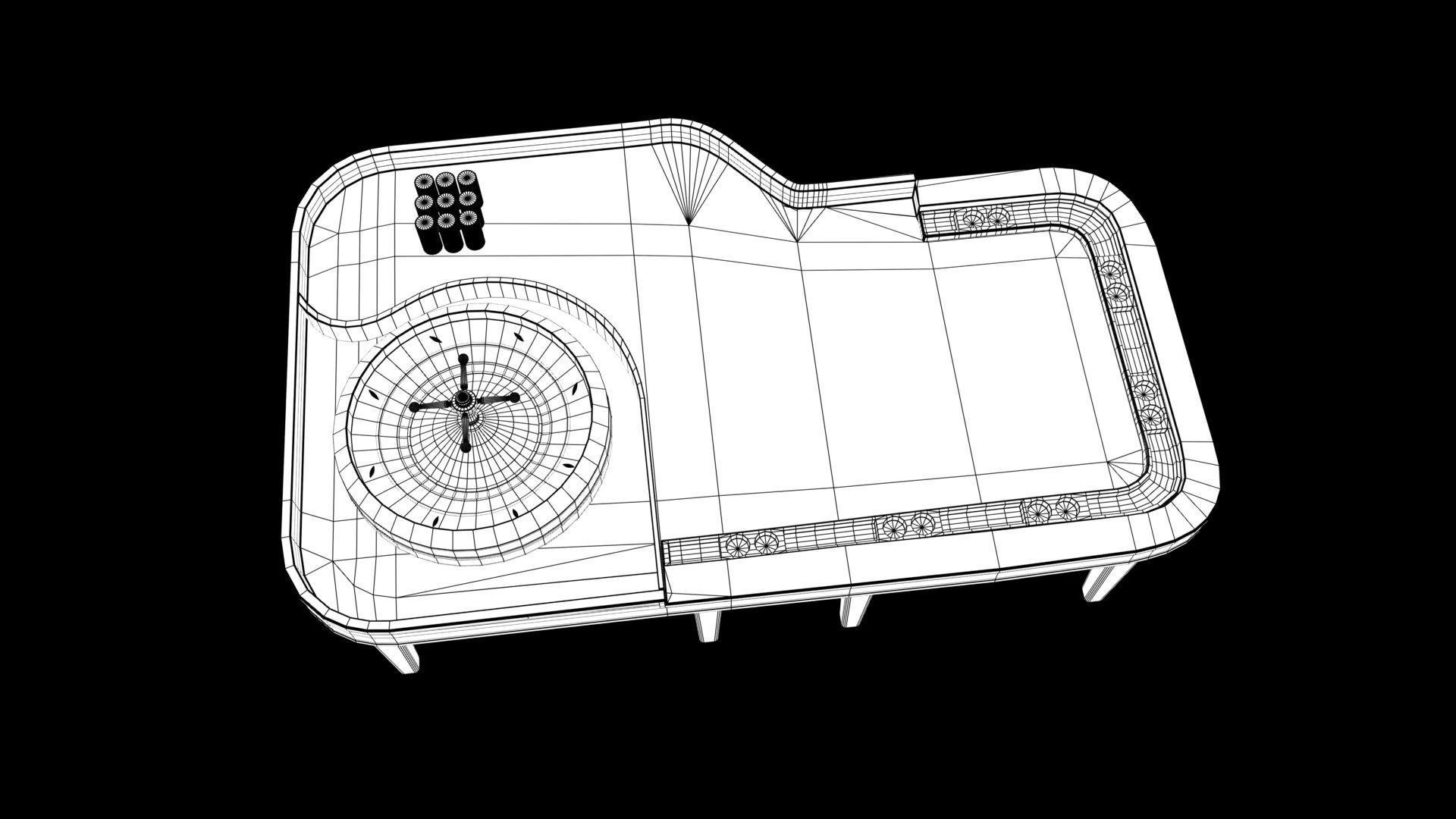 Casino table 3D model_9