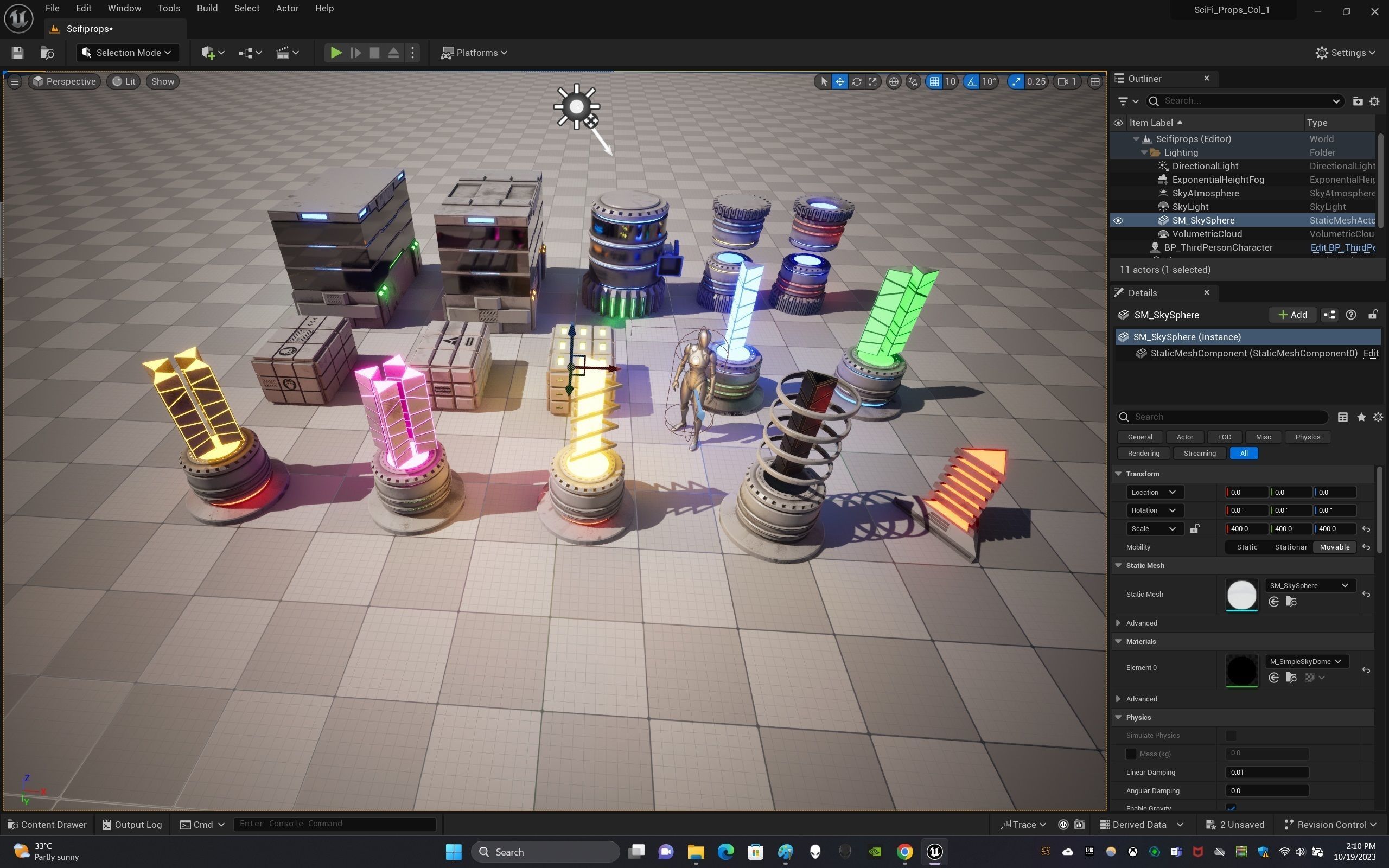Sci-Fi Props Collection One Low-poly 3D model_27