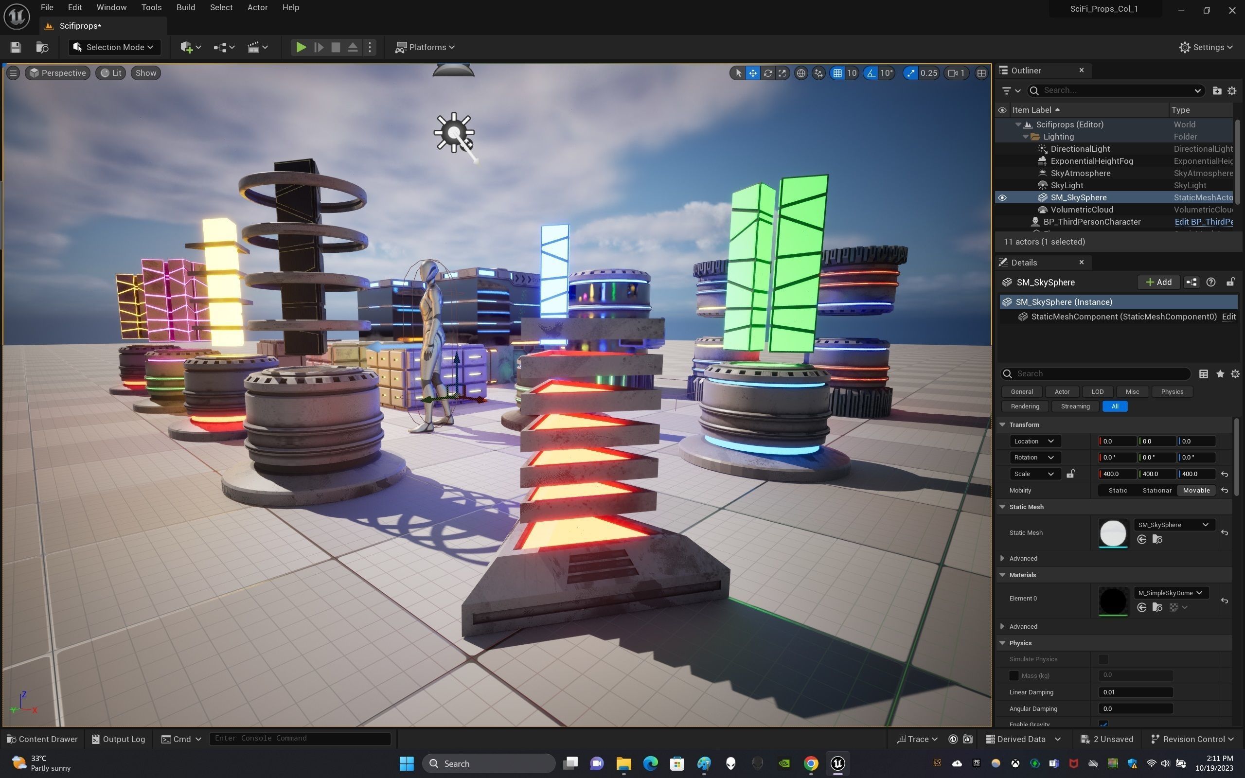Sci-Fi Props Collection One Low-poly 3D model_29