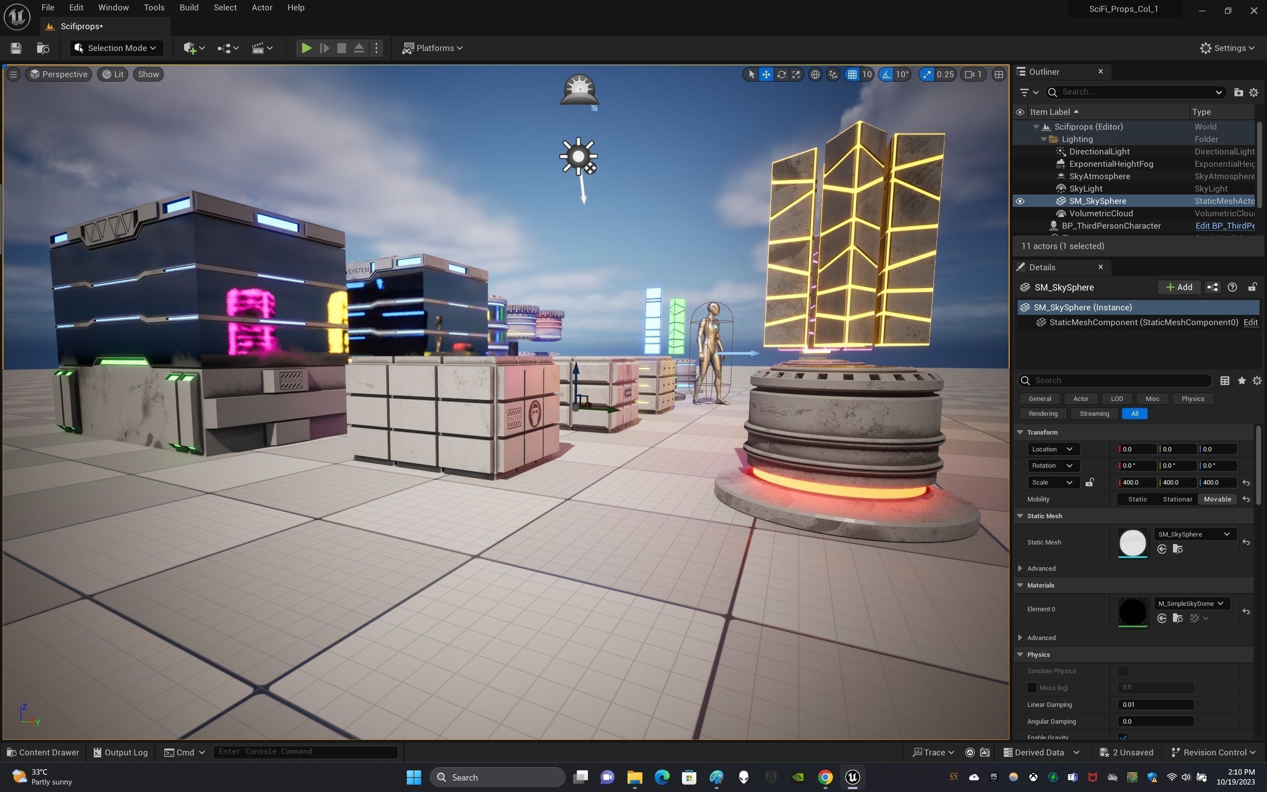 Sci-Fi Props Collection One Low-poly 3D model_28