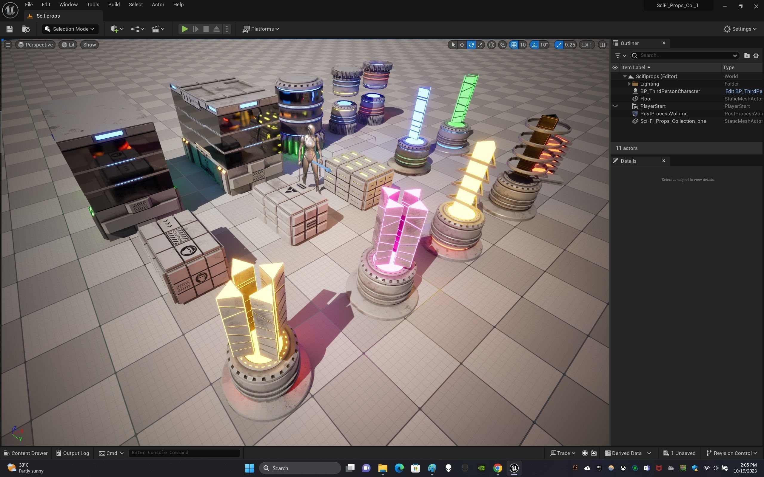 Sci-Fi Props Collection One Low-poly 3D model_24