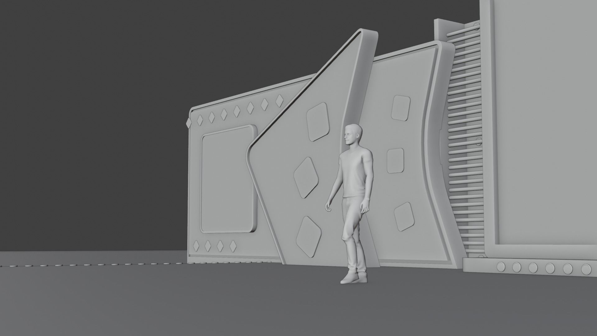 Entertainment Concert Event Stage 3D Model with Light 3D model_34