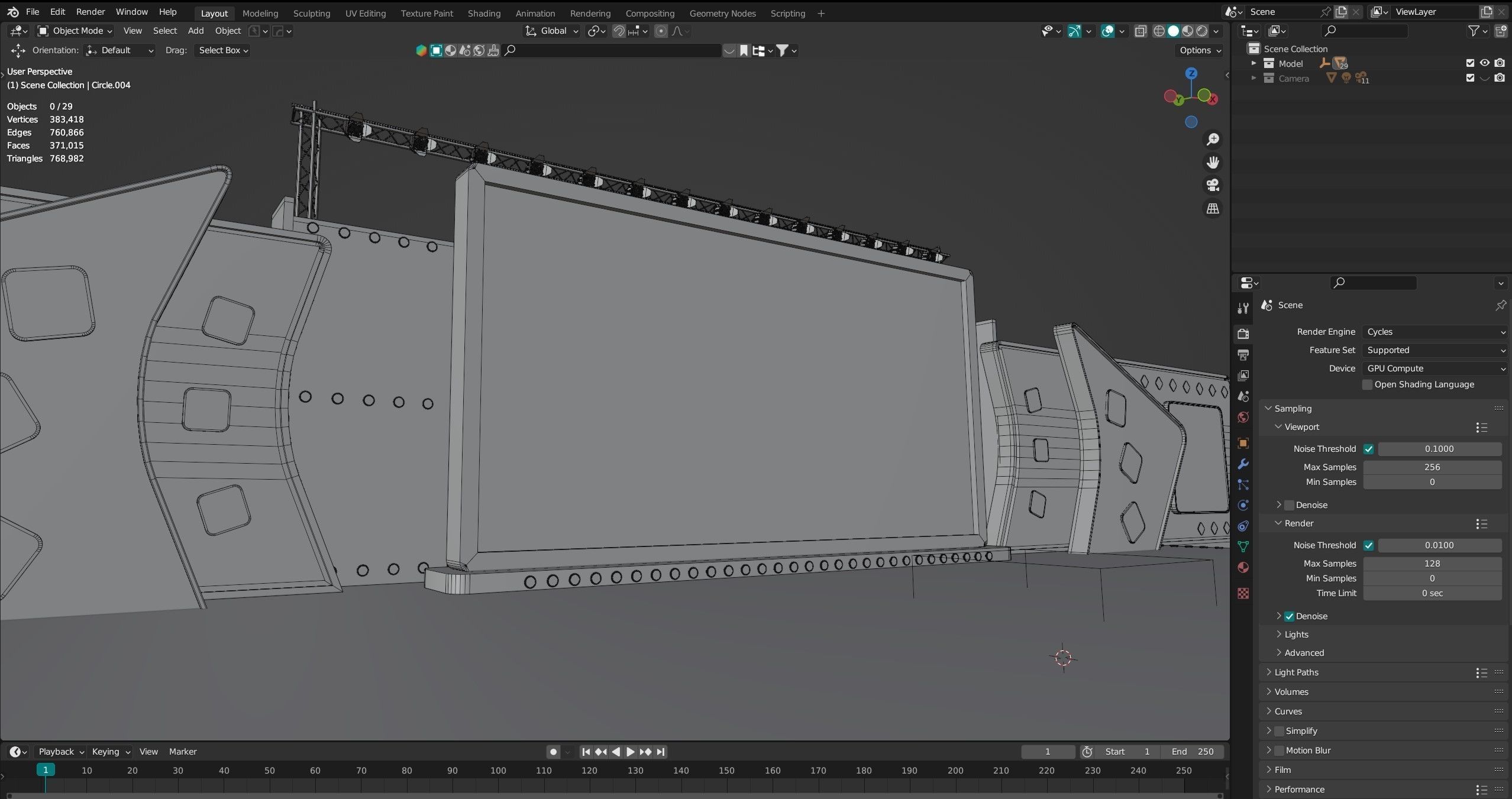 Entertainment Concert Event Stage 3D Model with Light 3D model_23