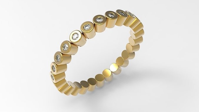 Eternity Bazel Ring 17 1mm