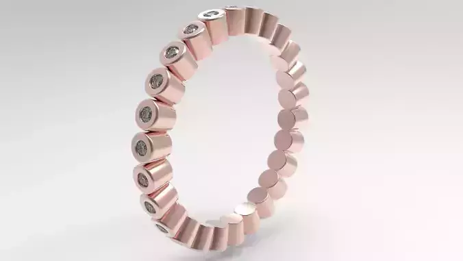 Eternity Bazel Ring 17 1mm 3D print model
