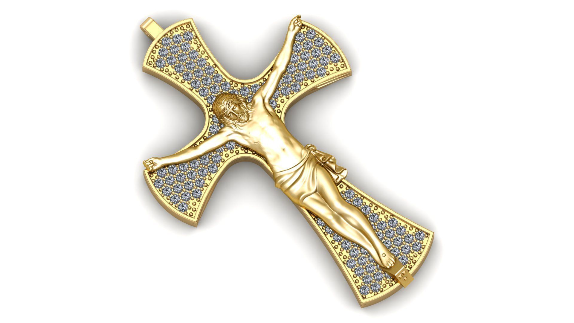 Jesus Christ pendant 3D print model_1