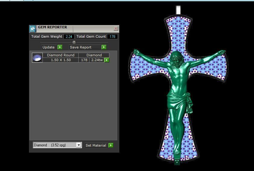 Jesus Christ pendant 3D print model_4