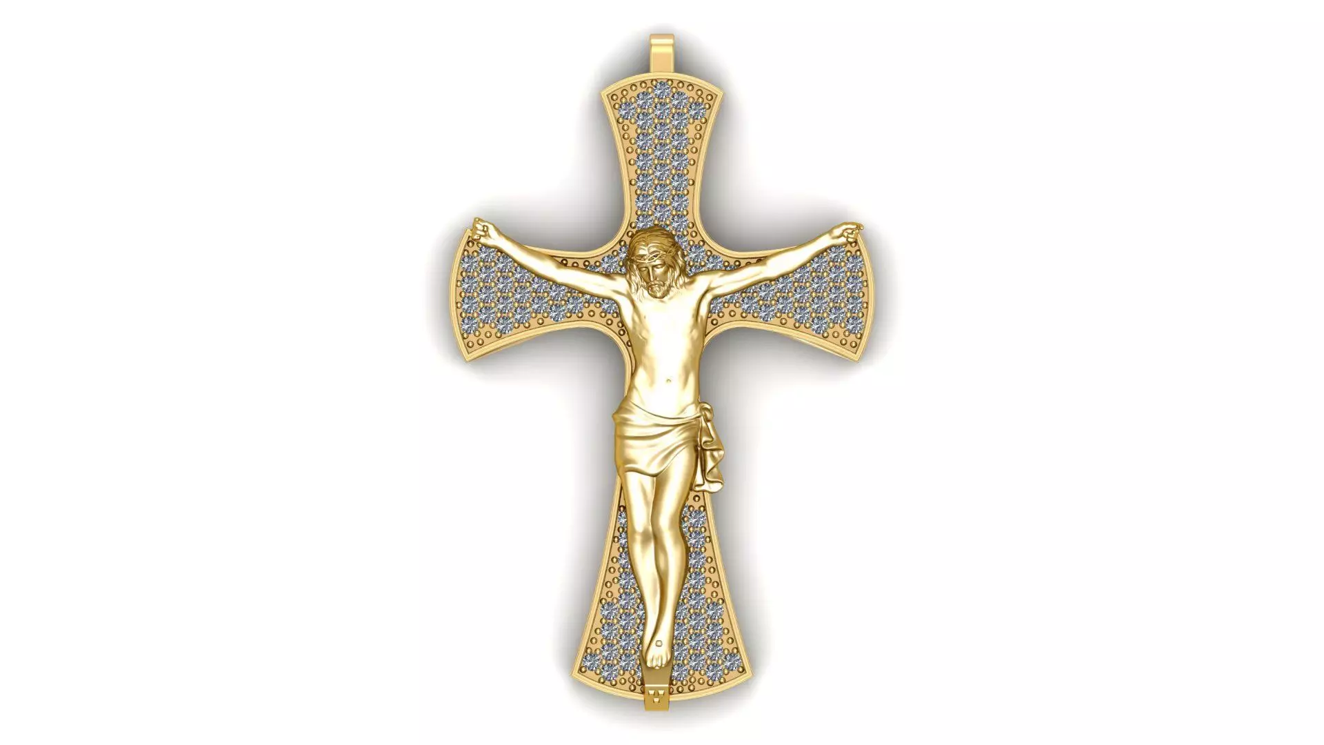Jesus Christ pendant 3D print model_0