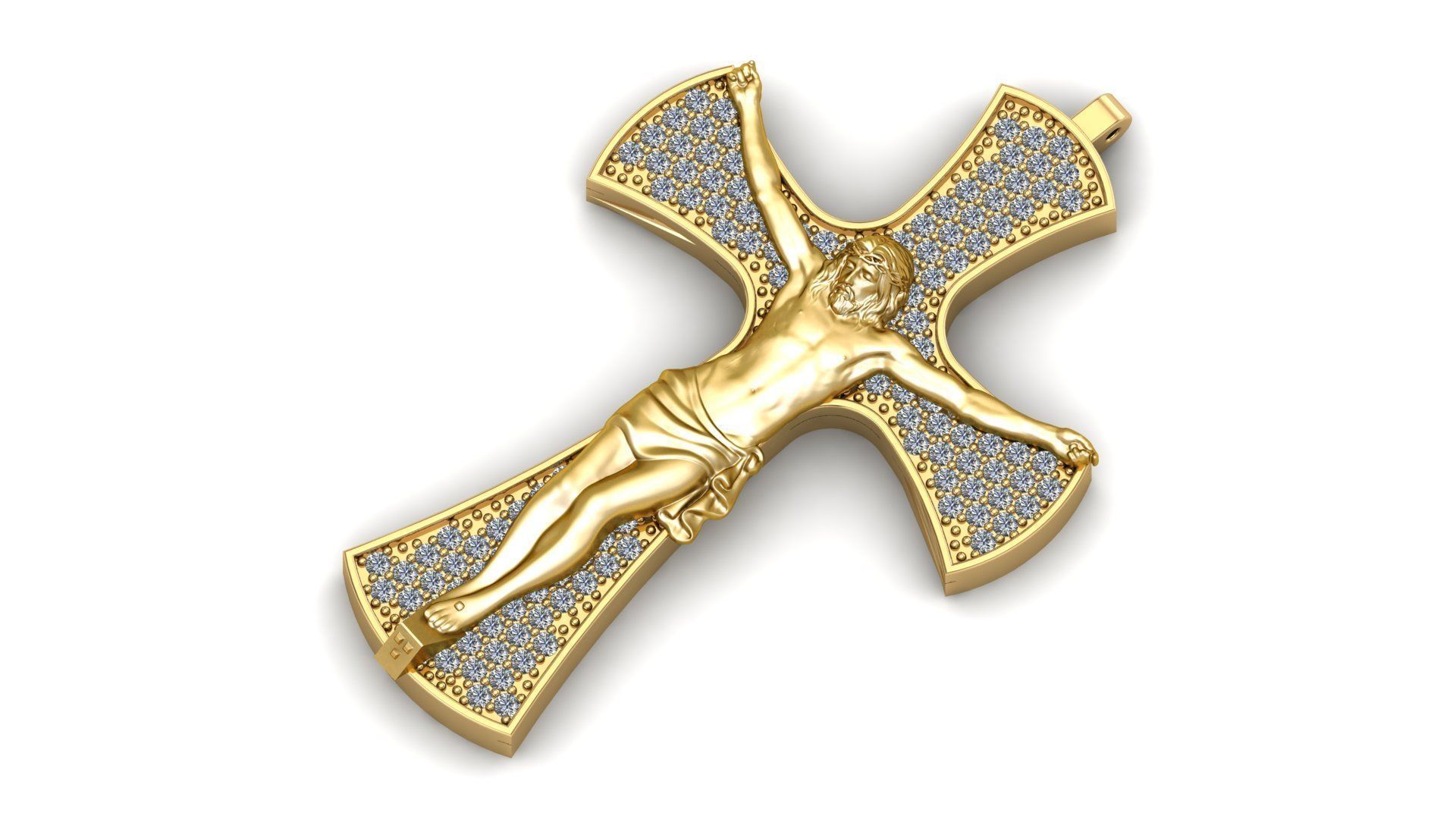 Jesus Christ pendant 3D print model_2