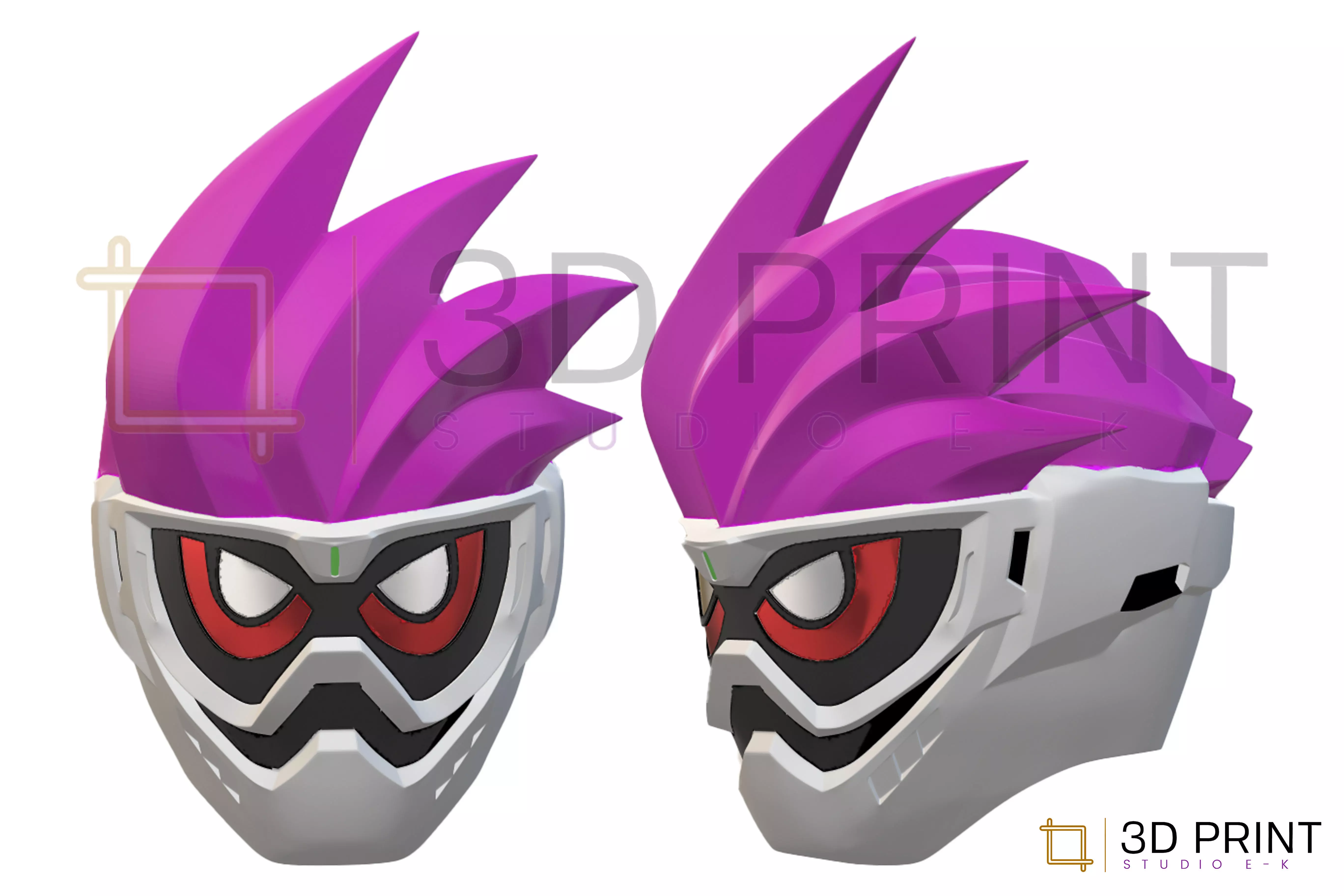 Kamen Rider Ex-Aid helmet 3D print model_0