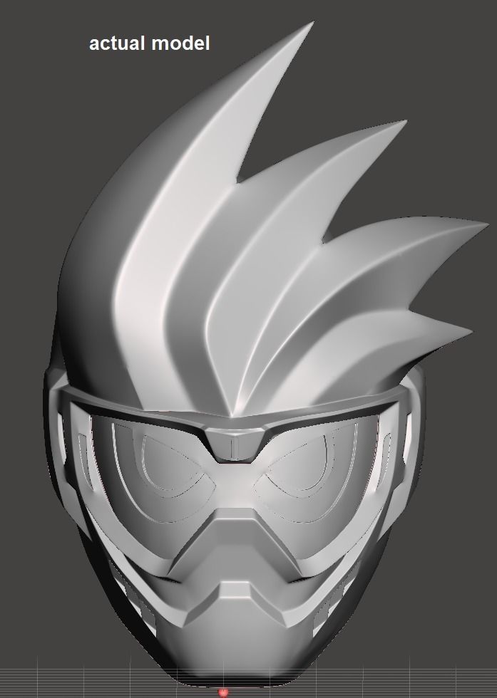 Kamen Rider Ex-Aid helmet 3D print model_5