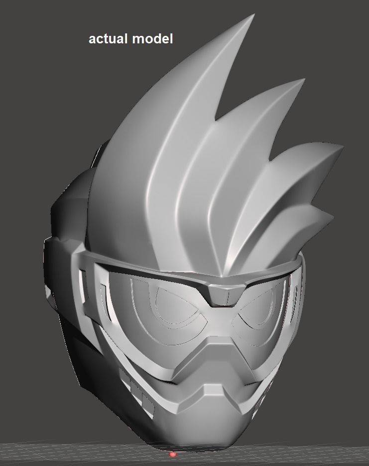 Kamen Rider Ex-Aid helmet 3D print model_6