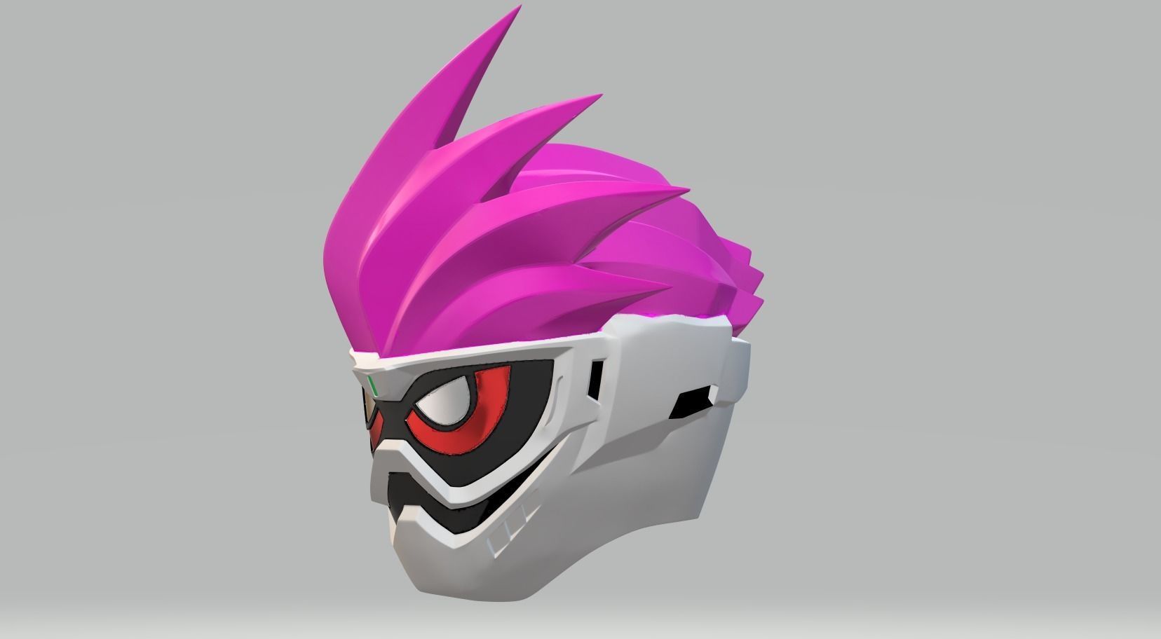 Kamen Rider Ex-Aid helmet 3D print model_2