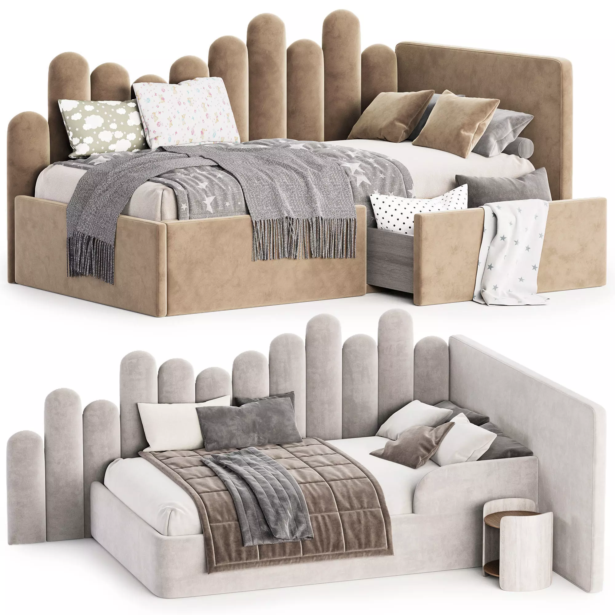 Childrens Bed Alexey Low-poly 3D model
