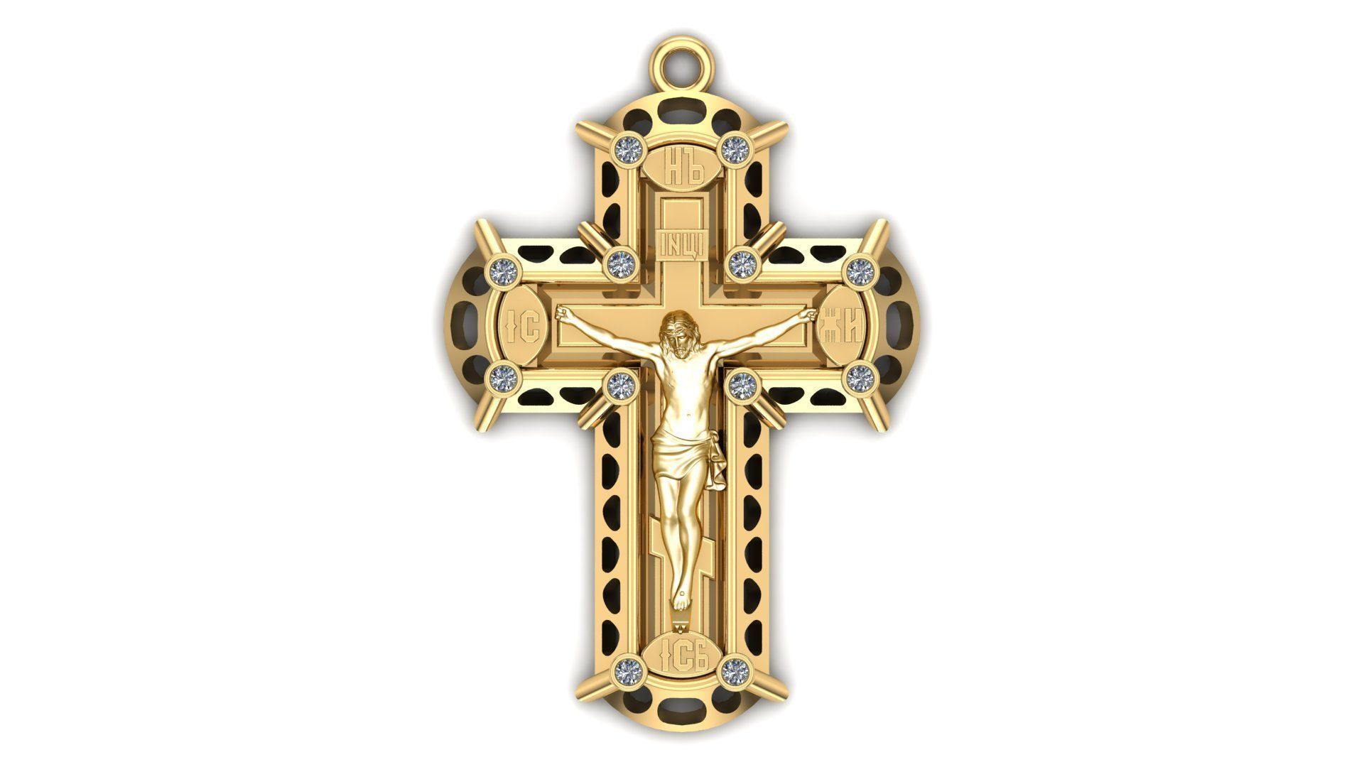 Jesus Christ pendant 3D print model_5