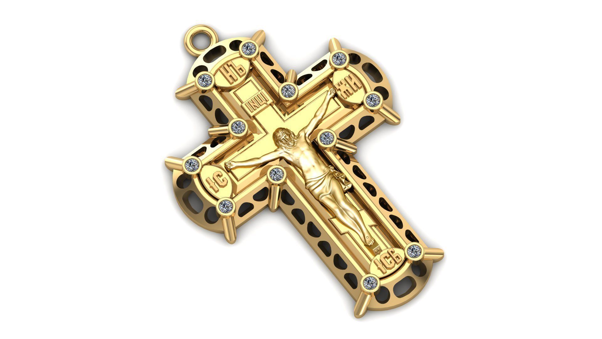 Jesus Christ pendant 3D print model_1