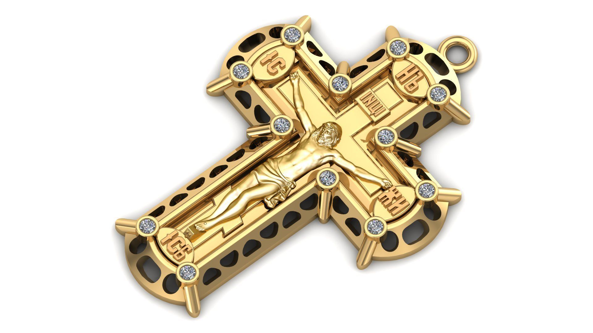 Jesus Christ pendant 3D print model_2