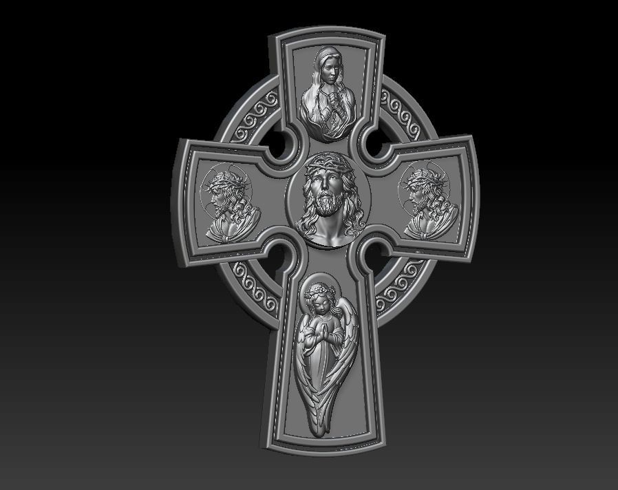 Jesus Christ pendant 3D print model_12