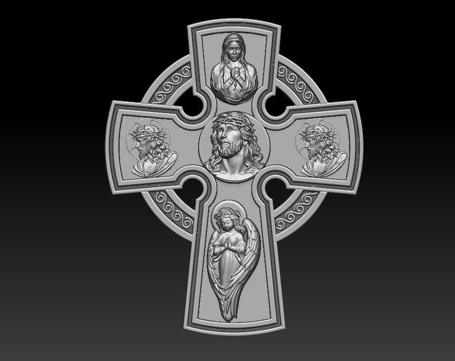 Jesus Christ pendant 3D print model_11