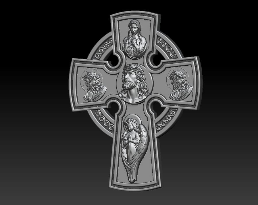 Jesus Christ pendant 3D print model_3