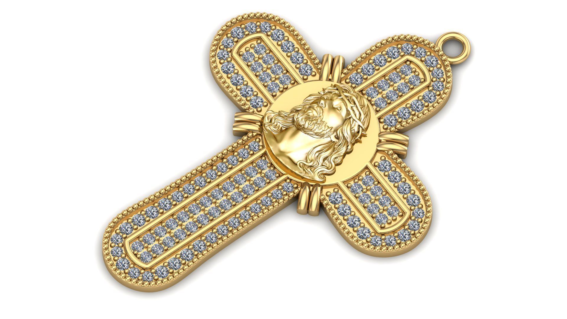 Jesus Christ pendant 3D print model_2