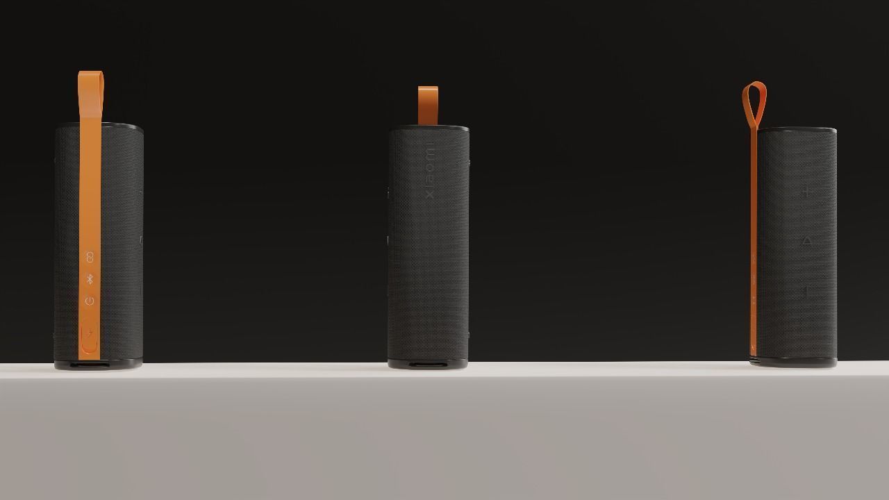 Realistic Xiaomi Outdoor Speaker 3D Model Low-poly 3D model_1