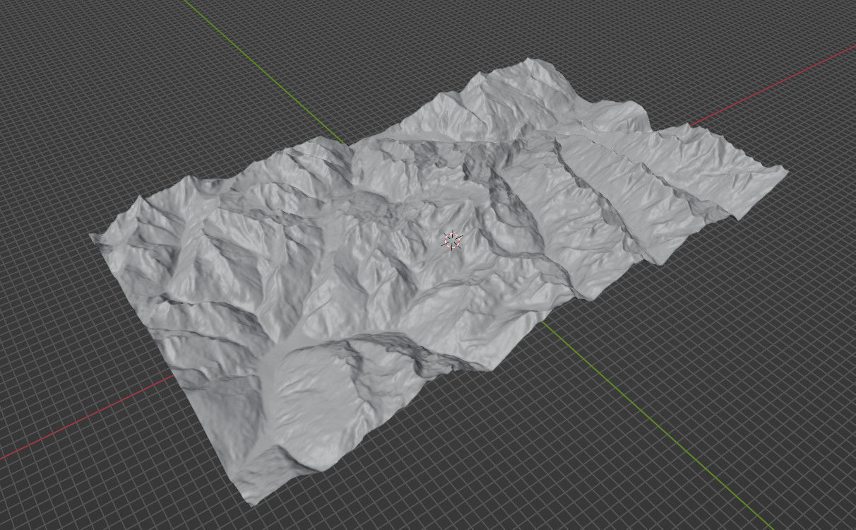 Mountain landscape 3D model_14
