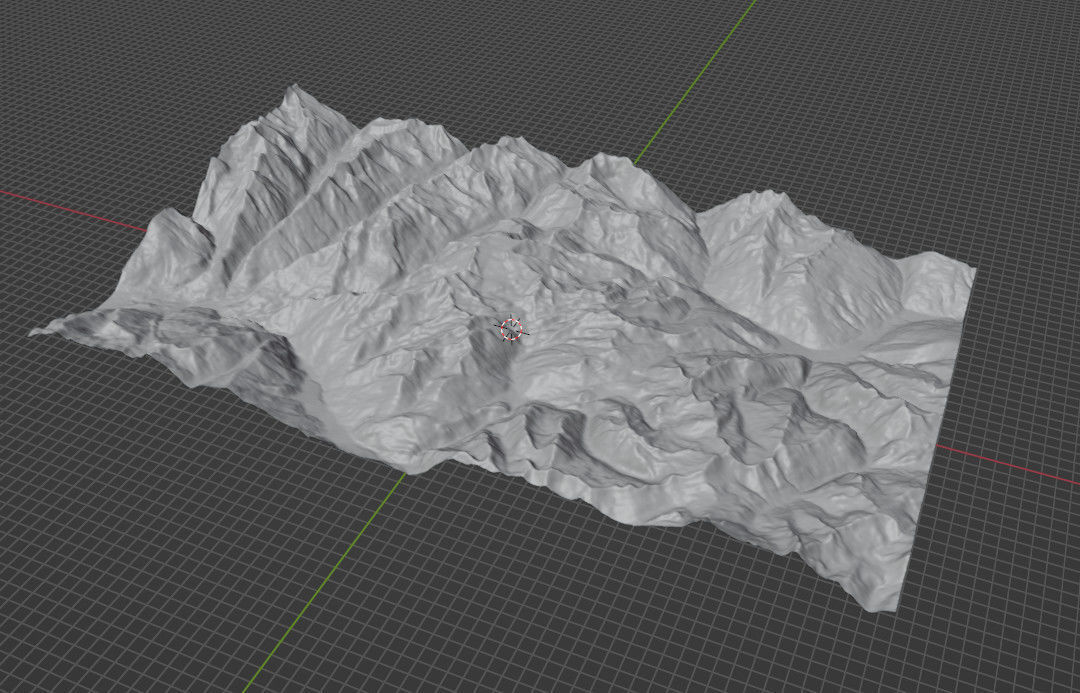 Mountain landscape 3D model_15