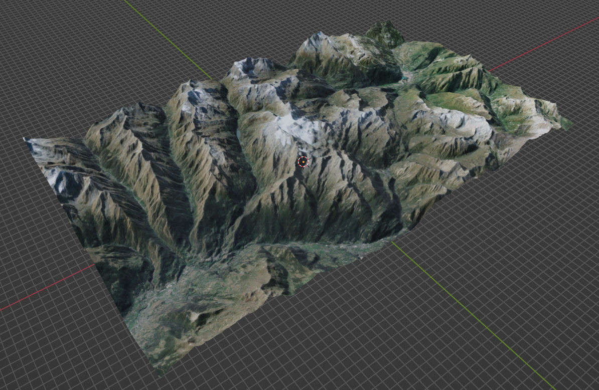 Mountain landscape 3D model_16