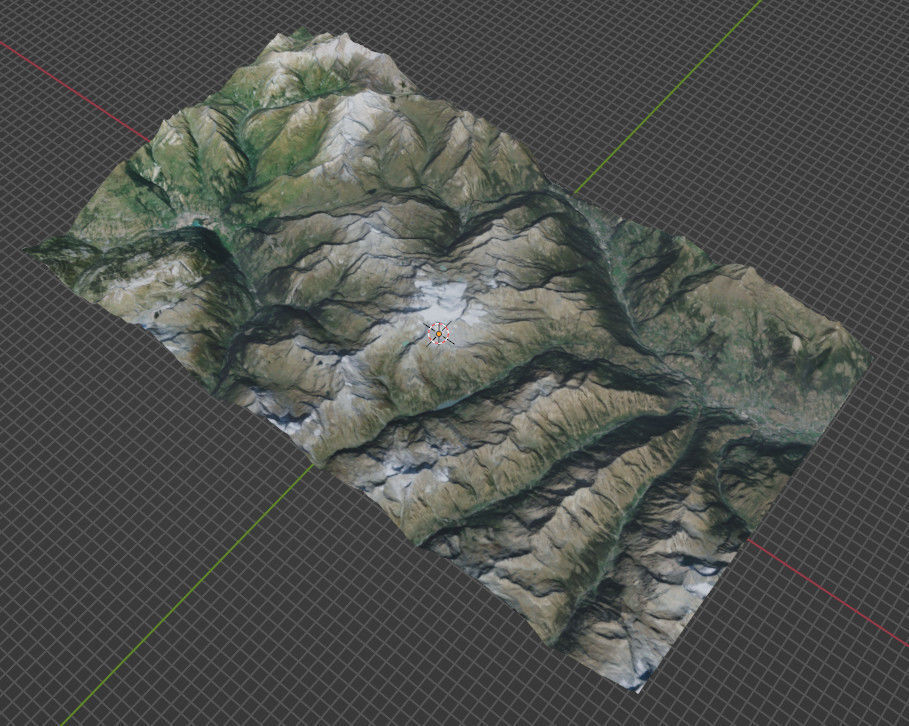 Mountain landscape 3D model_17