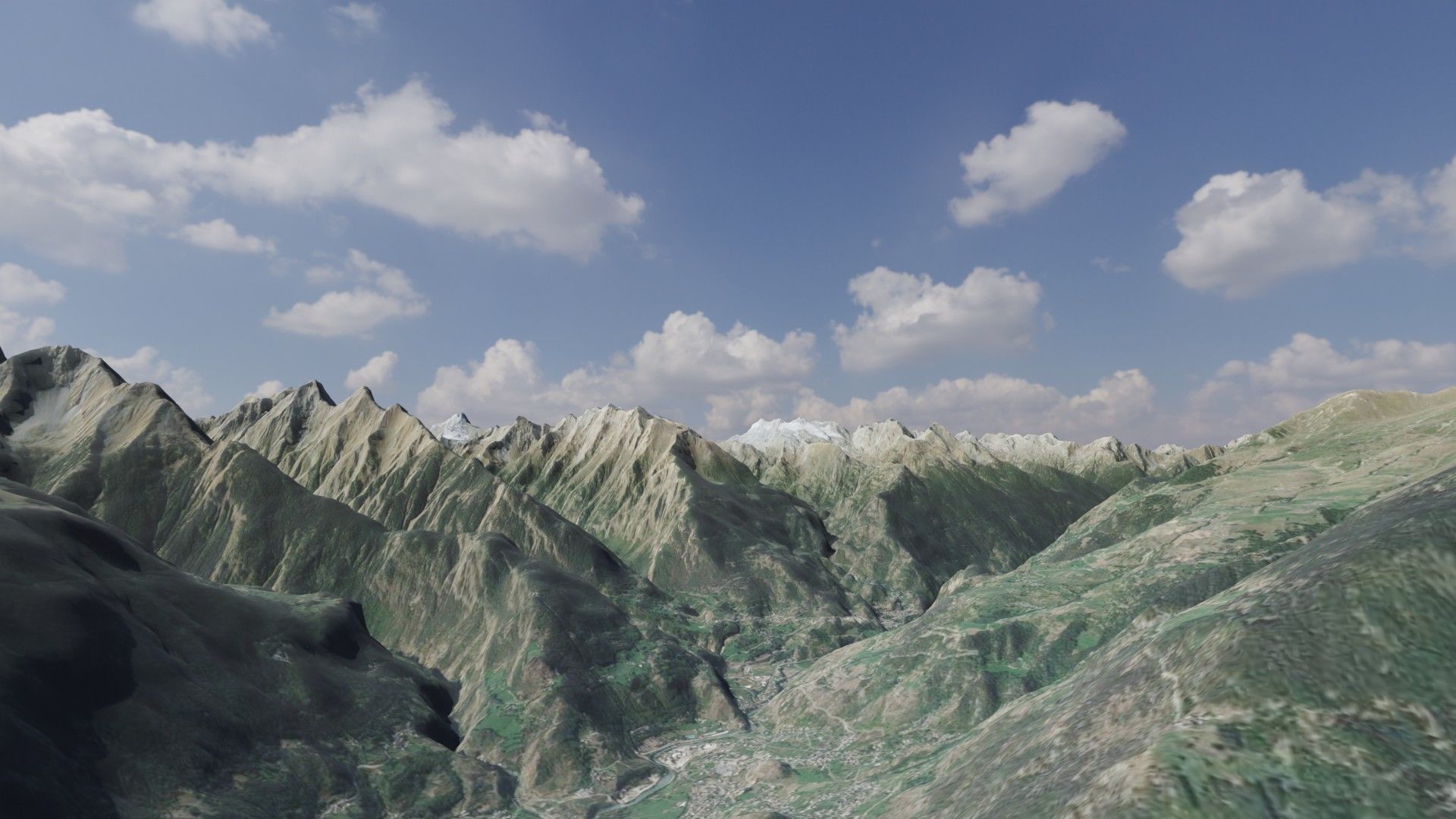 Mountain landscape 3D model_10
