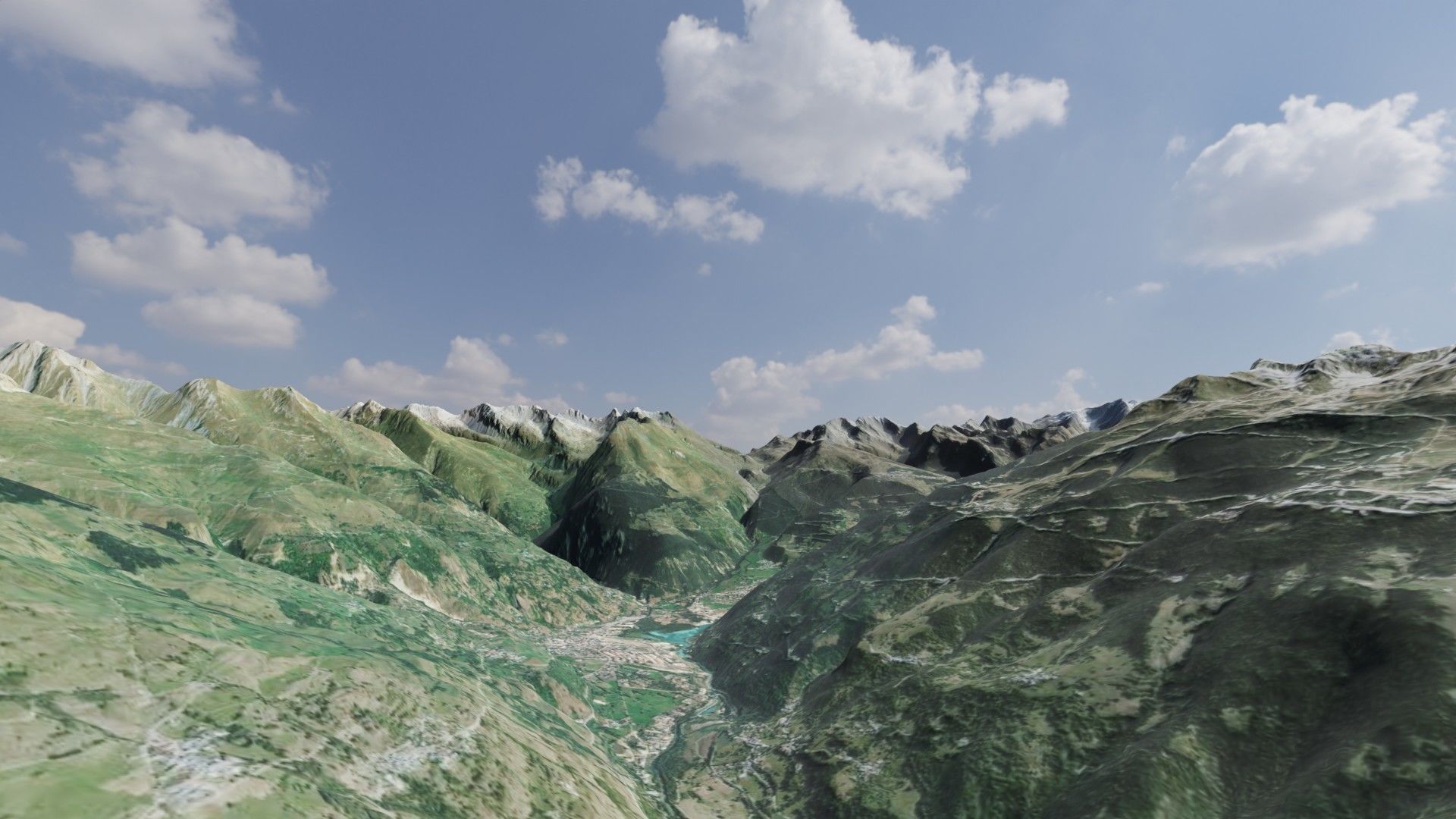 Mountain landscape 3D model_9